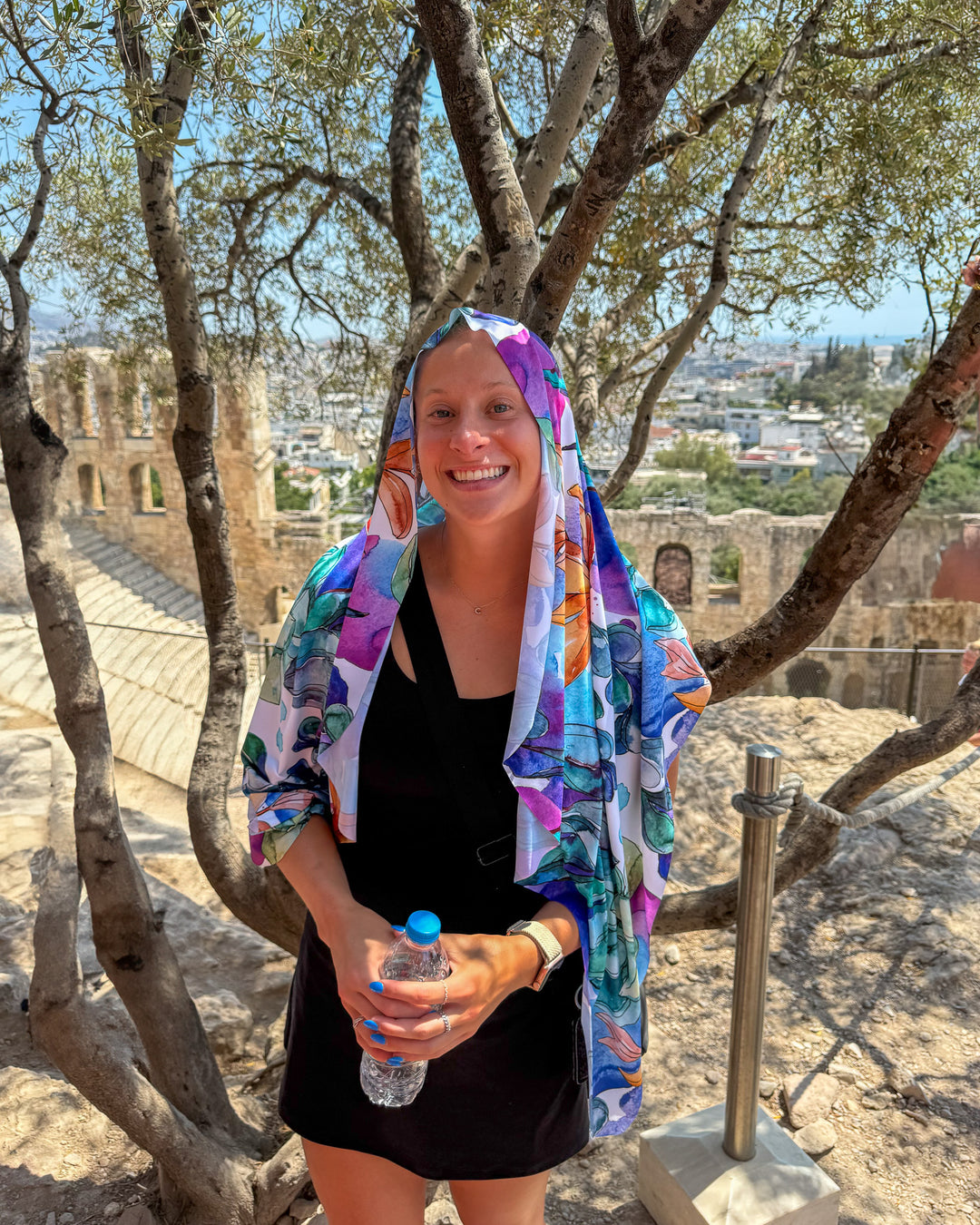 Cooling Sun Scarf: Succulent Garden