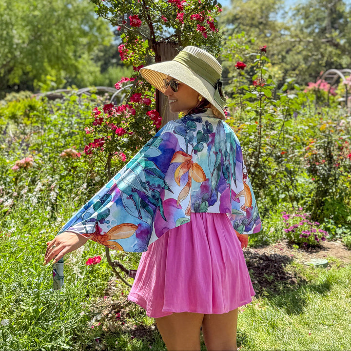 Cooling Sun Scarf: Succulent Garden