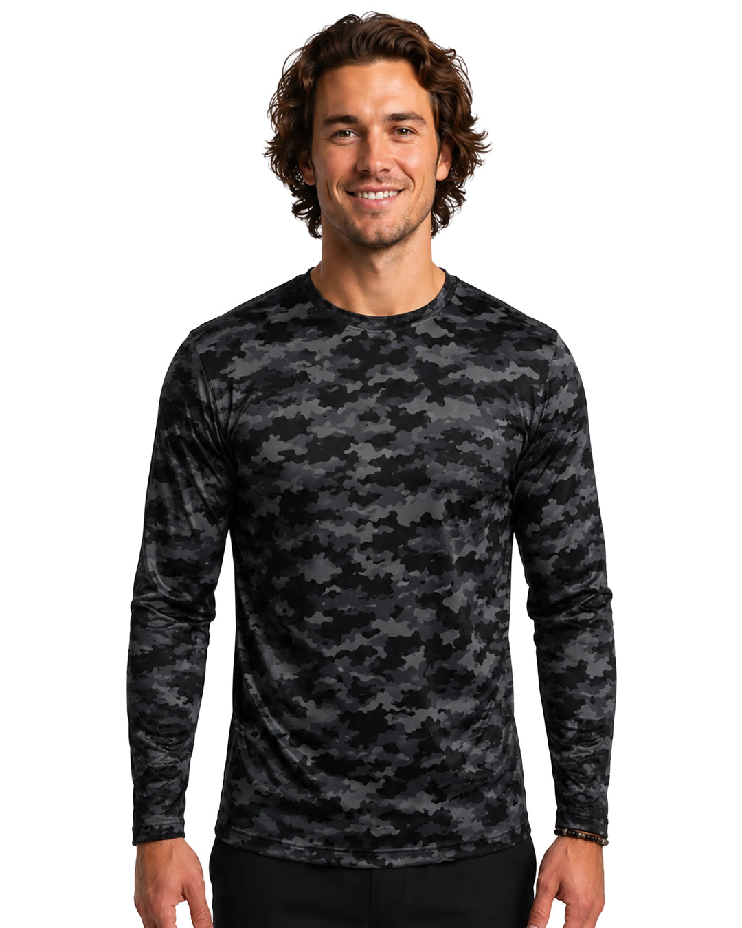 DiamondCool Men’s Cooling Long Sleeve Performance Shirt - UPF 50+ Sun Protection