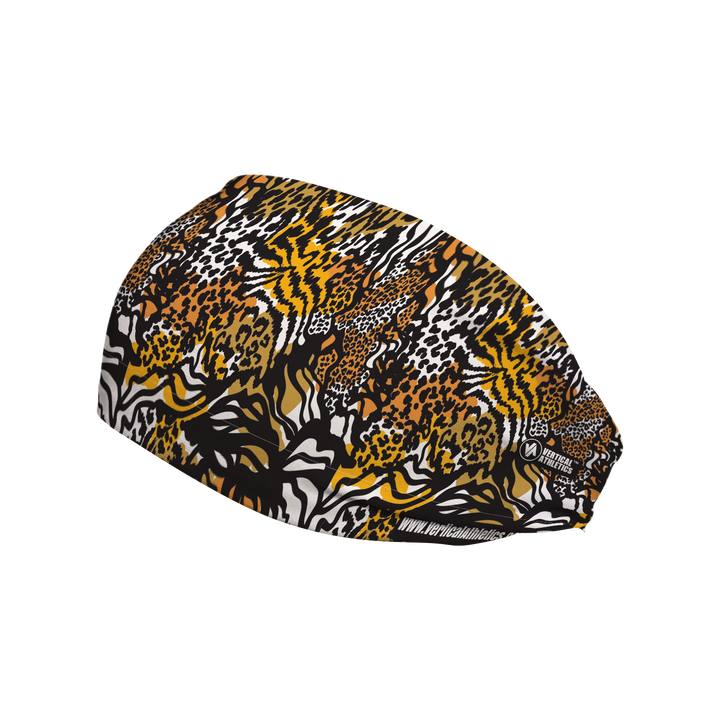 Cooling Headband with Animal Mix. Made in USA, Vertical Athletics brand.