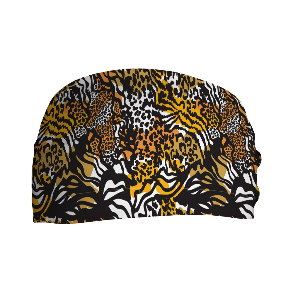 Cooling Headband with Animal Mix. Made in USA, Vertical Athletics brand.