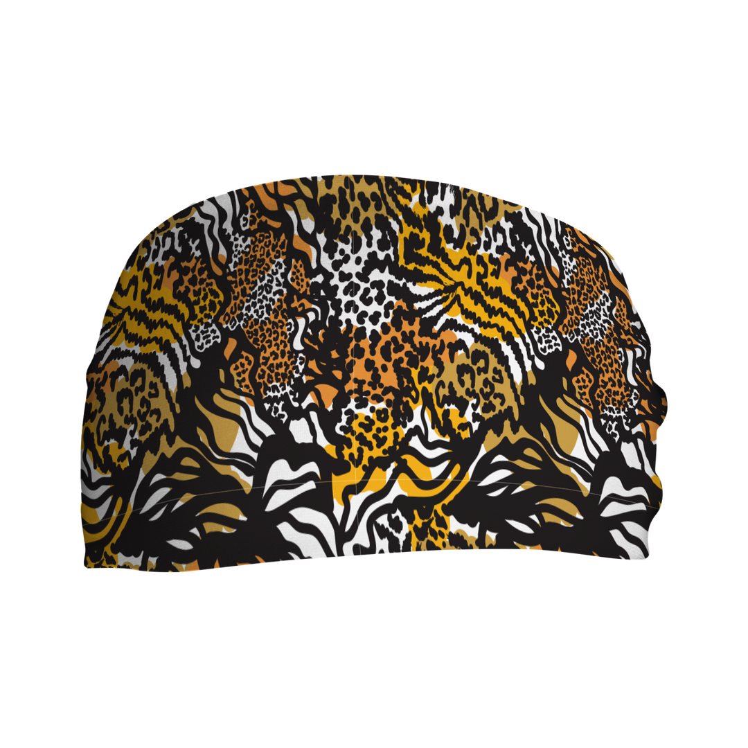 Cooling Headband with Animal Mix. Made in USA, Vertical Athletics brand.