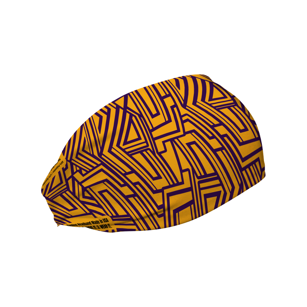 Cooling Headband with Stripe. Made in USA, Vertical Athletics brand.