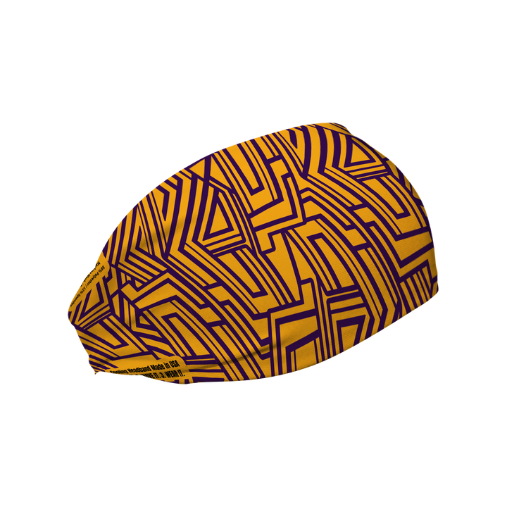 Cooling Headband with Stripe. Made in USA, Vertical Athletics brand.