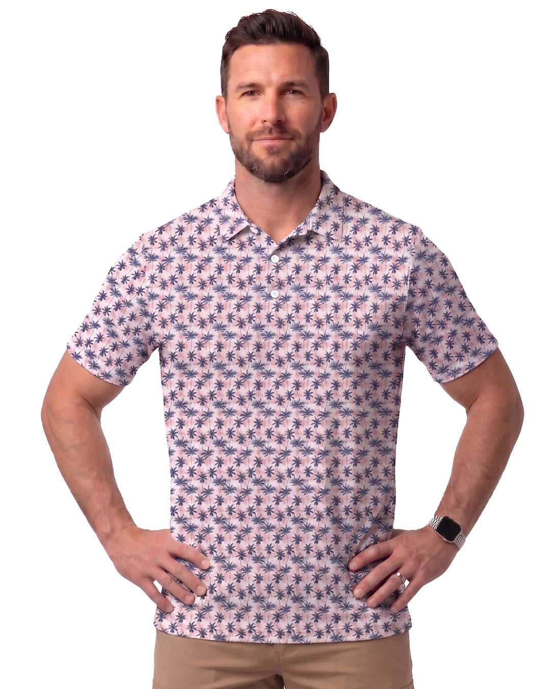 DiamondCool Men’s Cooling Performance Polo - UPF 50+ UV Protection Golf Shirt