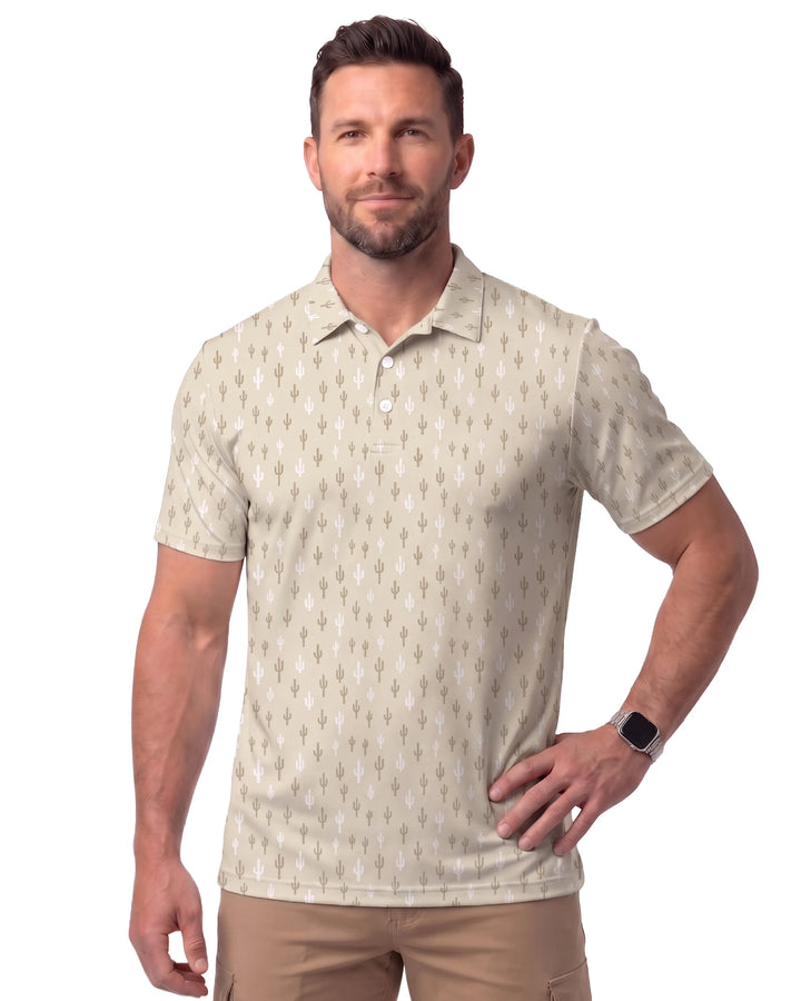 DiamondCool Men’s Cooling Performance Polo - UPF 50+ UV Protection Golf Shirt