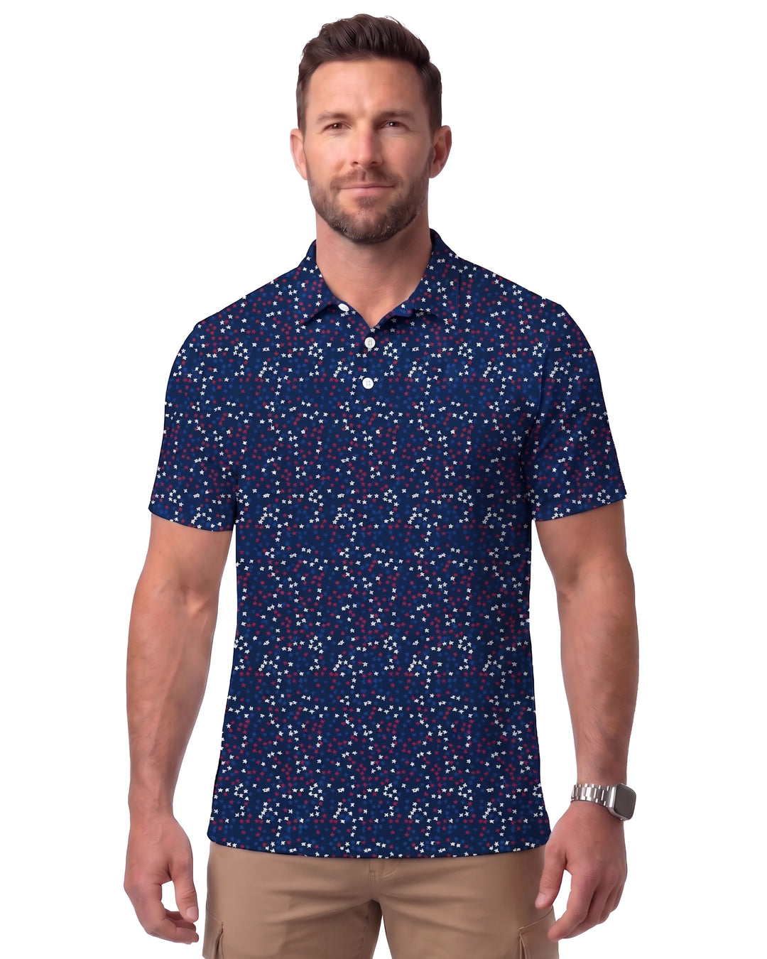 DiamondCool Men’s Cooling Performance Polo - UPF 50+ UV Protection Golf Shirt