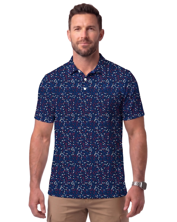 DiamondCool Men’s Cooling Performance Polo - UPF 50+ UV Protection Golf Shirt