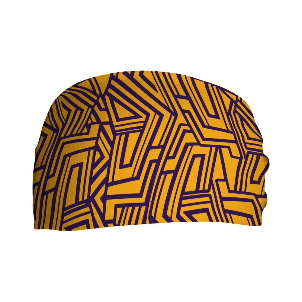 Cooling Headband with Stripe. Made in USA, Vertical Athletics brand.