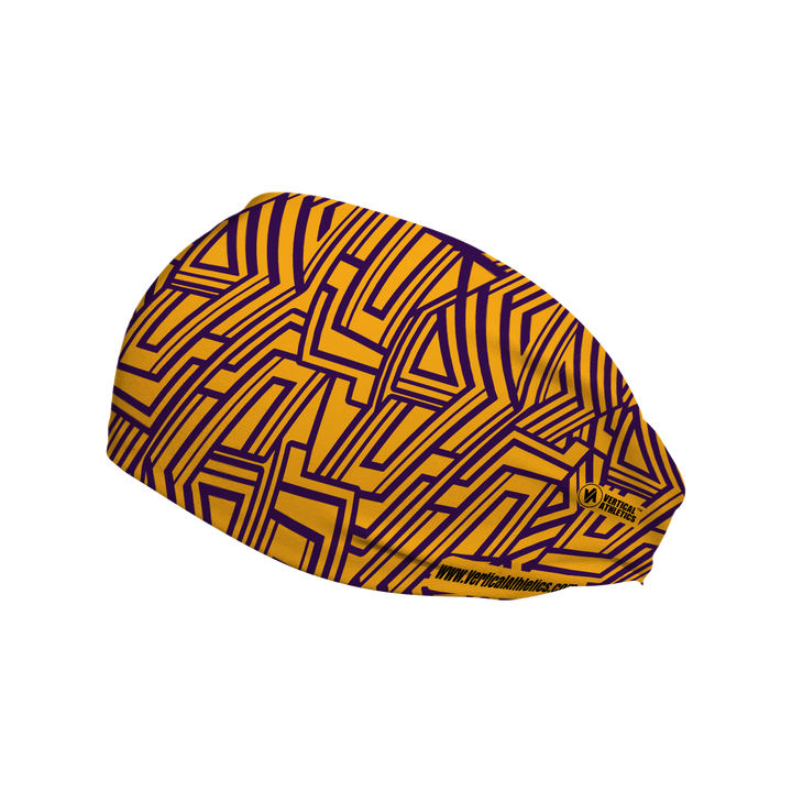 Cooling Headband with Stripe. Made in USA, Vertical Athletics brand.